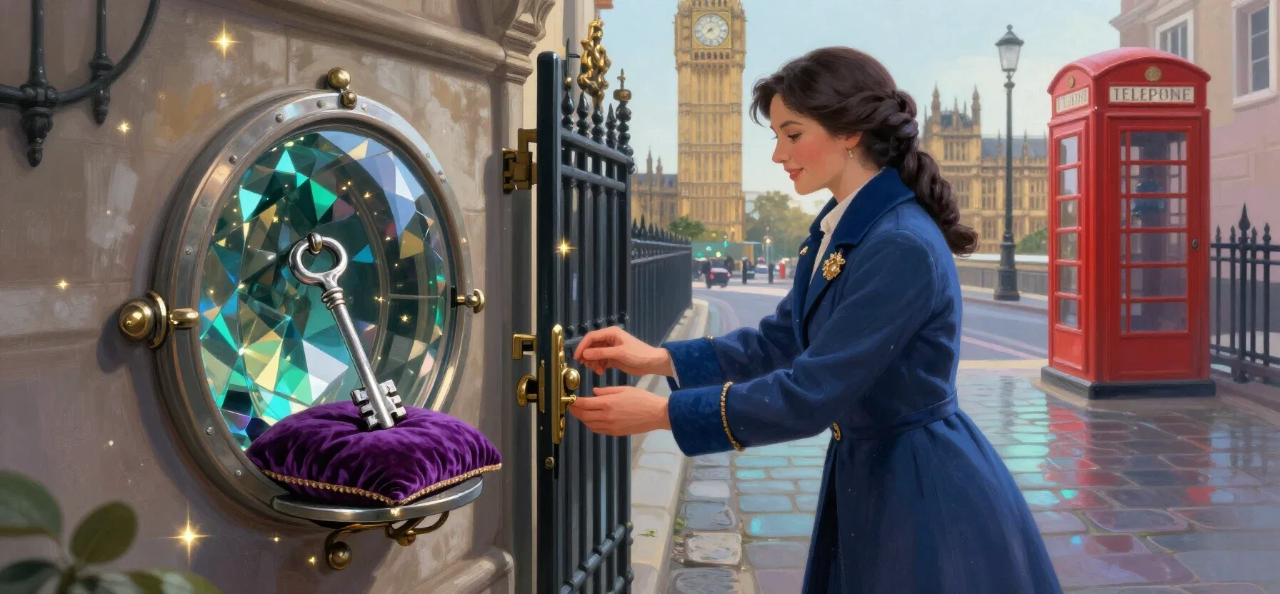A silver key beside an open vault for Duelbits registration
